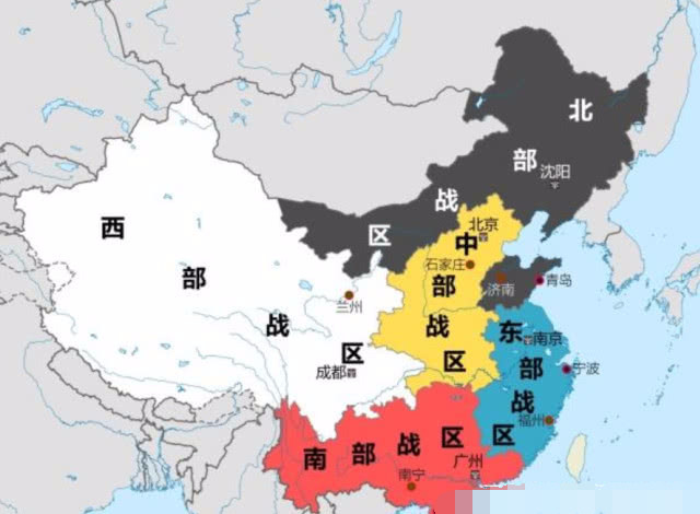 中国军队划分了5大战区，为何陕西省被划入了中部战区?