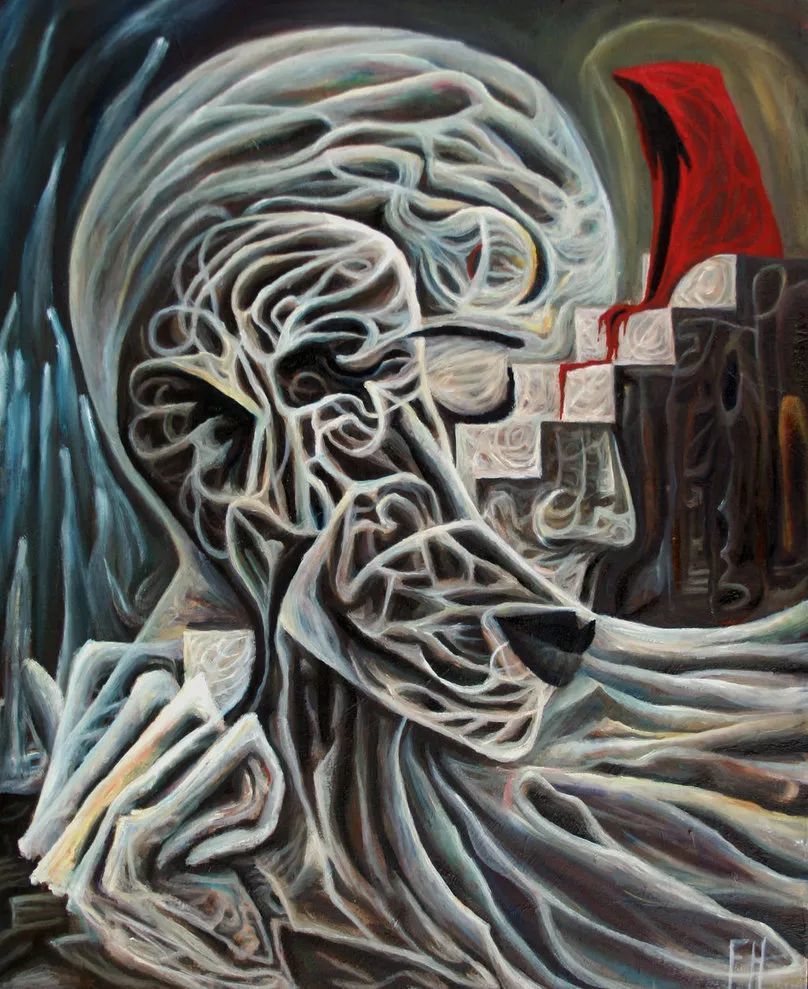 油画 黑暗恐怖系列
