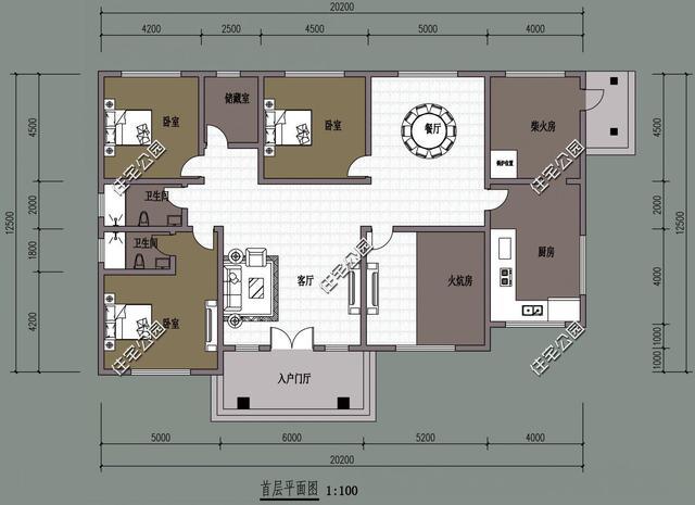 18套经典农村平房户型,火炕堂屋车库花园,收一套过年盖起来