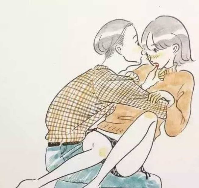 1.柔情蜜意地亲吻她的额头