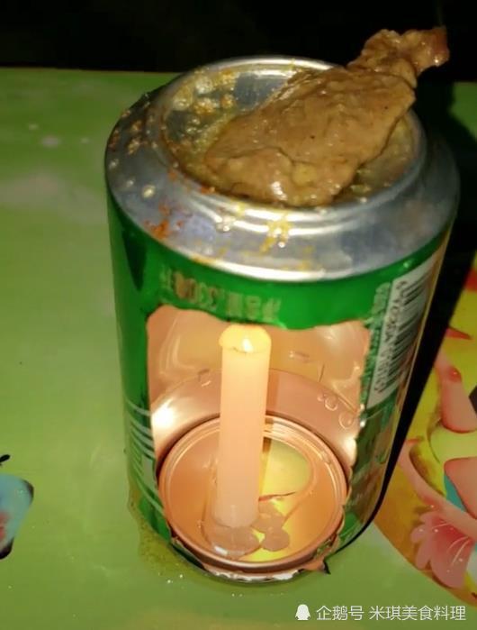 抖音上的人都是这么烤肉的,一个易拉罐一根蜡烛,网友