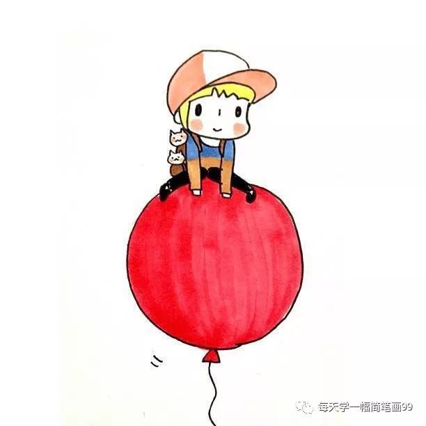 每天学一幅简笔画—可爱的简笔画小人