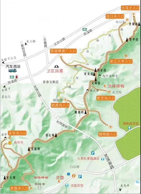 你们要的最全西山登山线路图来啦!赶紧收藏!