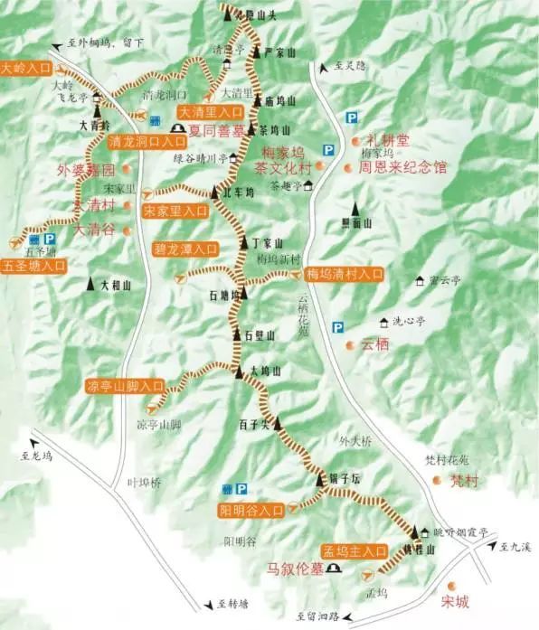 你们要的最全西山登山线路图来啦!赶紧收藏!