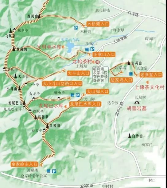 你们要的最全西山登山线路图来啦!赶紧收藏!