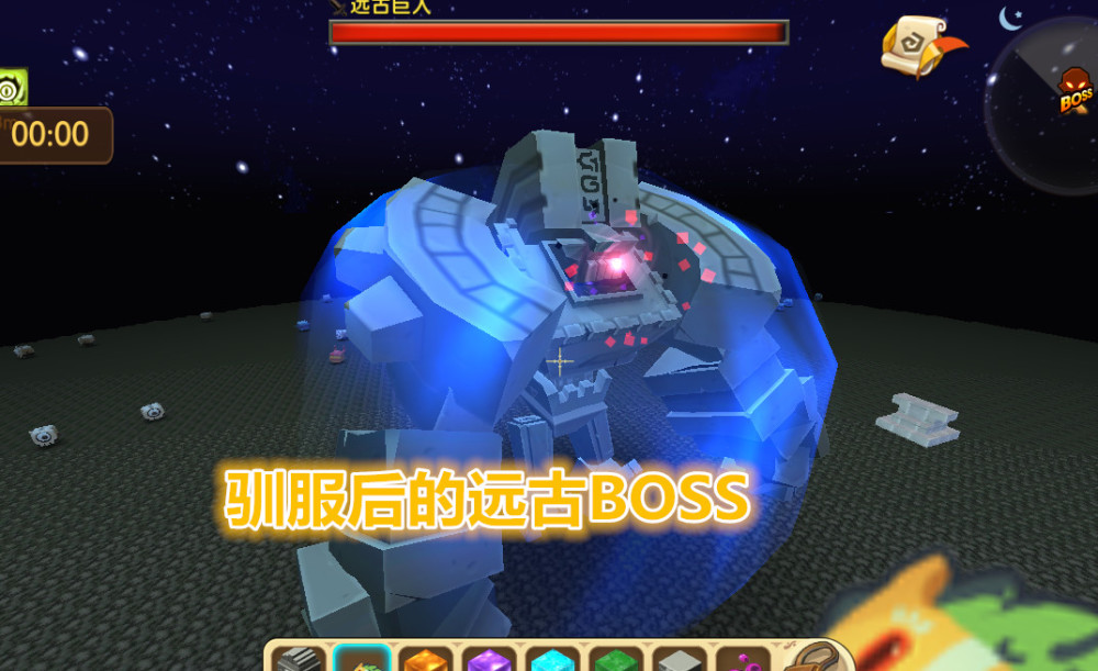 迷你世界:大神万米高空召唤巨人,意外驯服石头人,网友