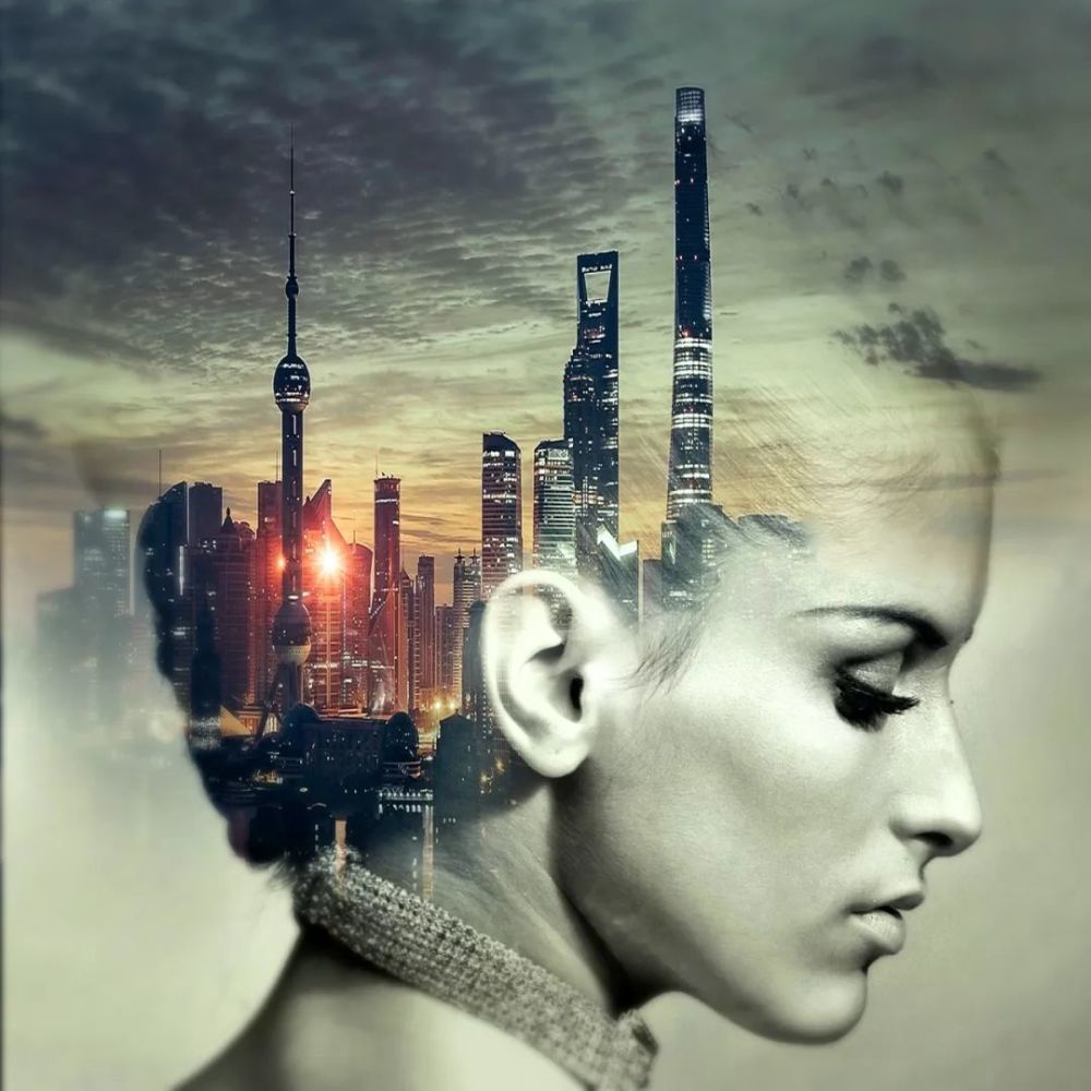 手机后期#如梦如幻多重曝光!摄影后期创意一学就会