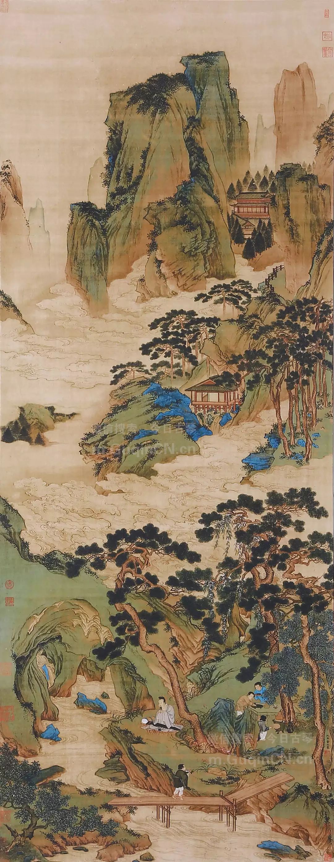 传世名作《玉洞仙源图》明·仇英,博物馆级还原,绝世精品,值得拥有赠