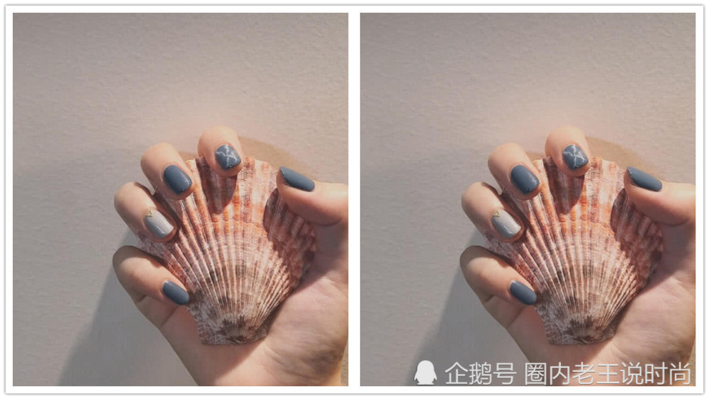 ins上超显白的网红美甲,图一豹纹,图三大海