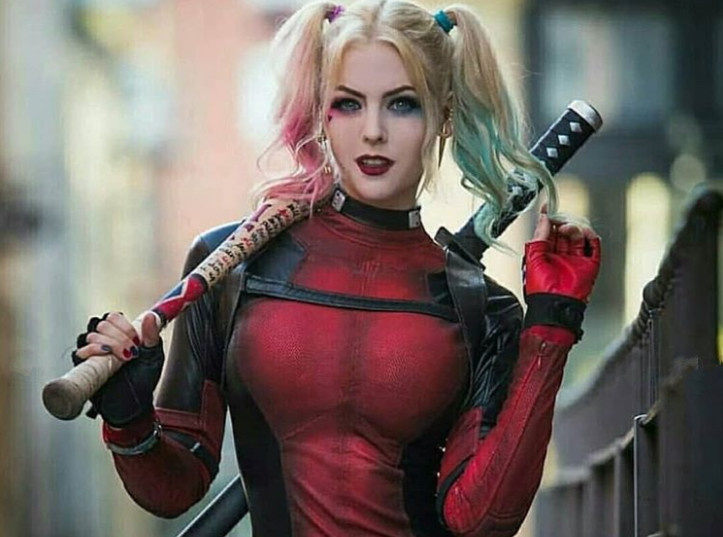 死侍,cosplay,超级英雄,漫威,小丑女