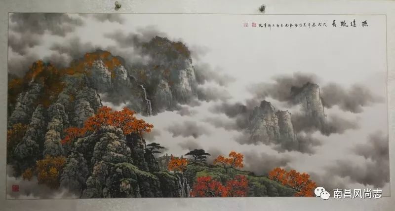张美生,山水画,绘画