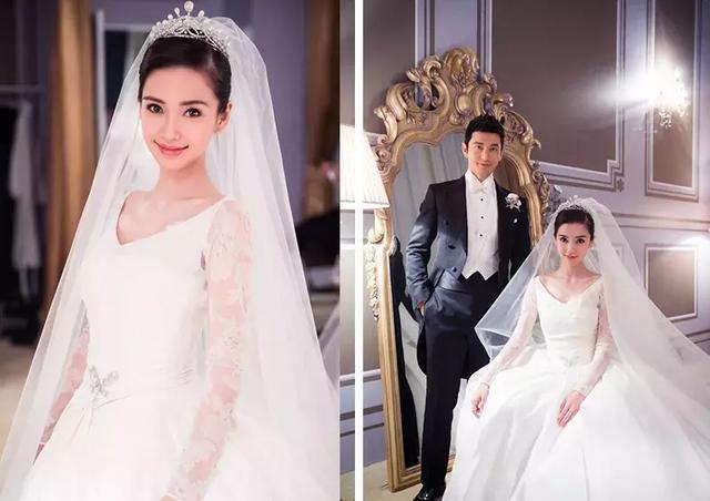唐嫣婚纱美照仅排第三 美不过舒淇昆凌 网友:她凤冠霞帔最美