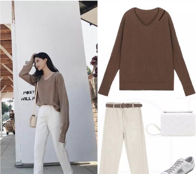 穿毛衣+萝卜裤,时尚保暖好搭配,好看又减龄,真