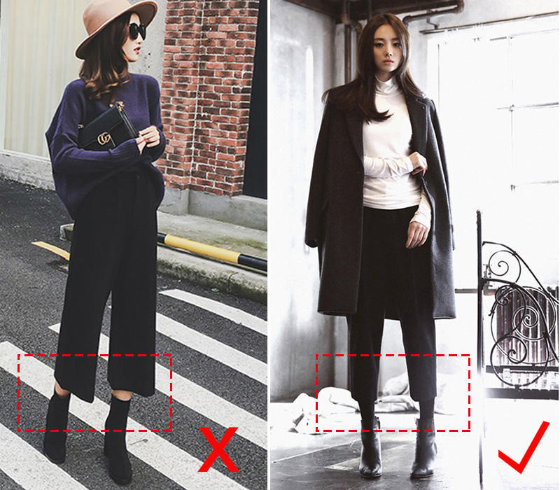 冬天穿阔腿裤+打底裤太奇怪?建议这3种搭配方