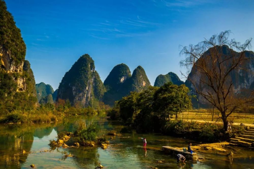 广西,桂林,九寨,高铁,靖西市,瀑布