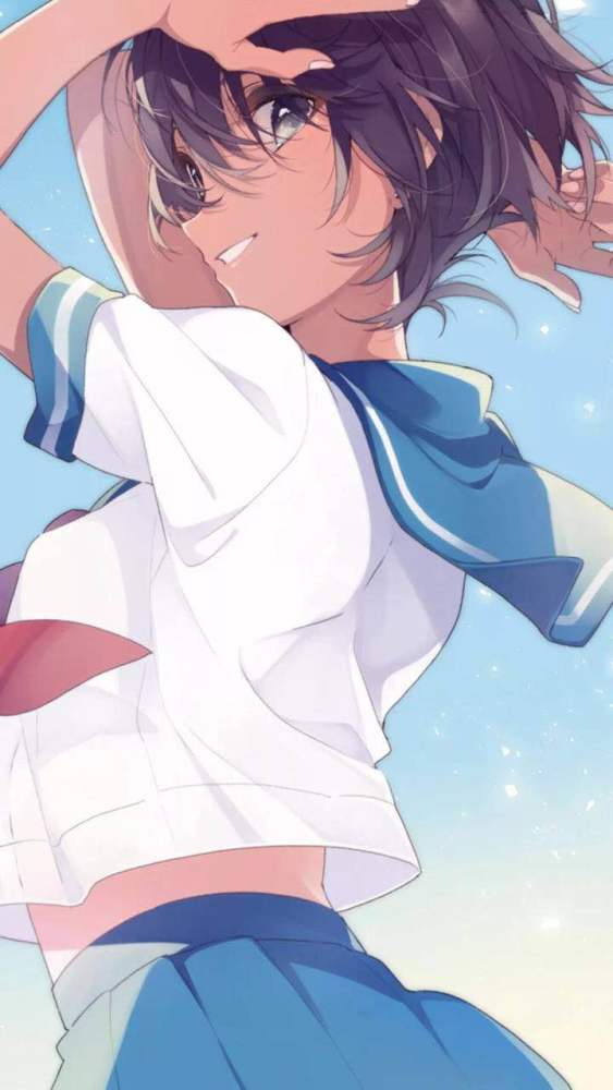 今日壁纸:二次元的小清新