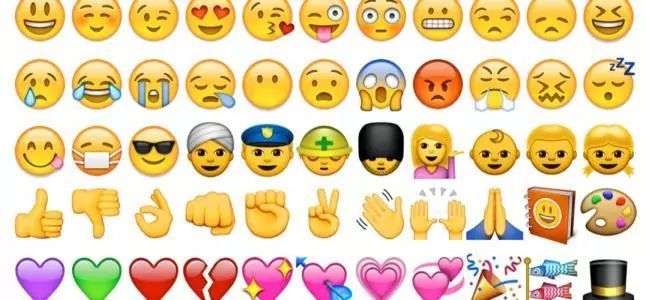三星的emoji:表情上有阴影更立体!