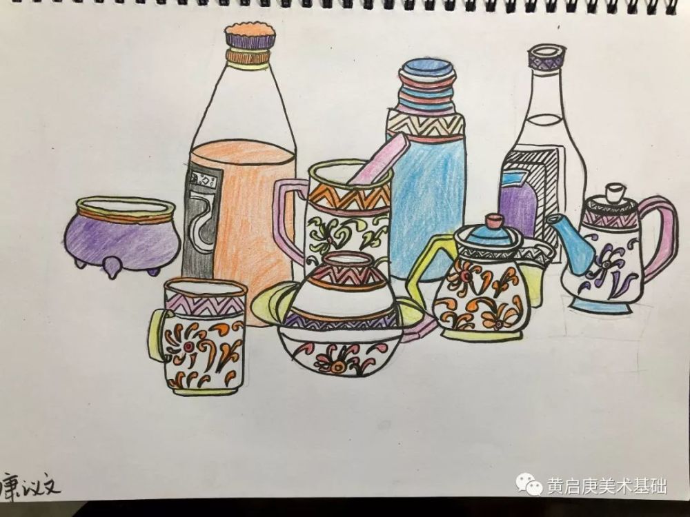 【线描静物组合】从生活中发现美!