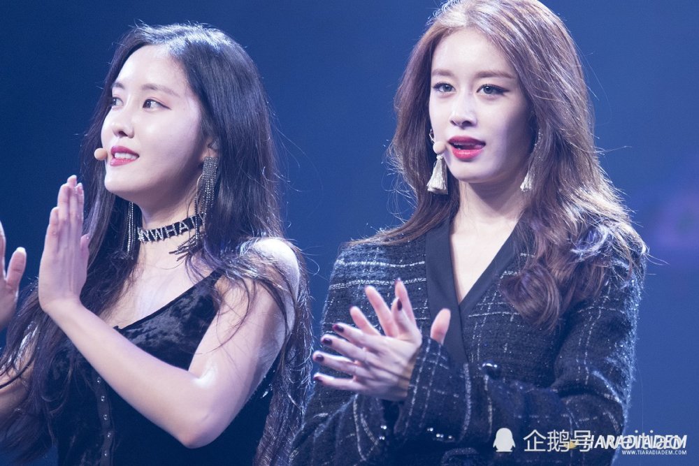 韩国女团 t-ara 朴孝敏 朴智妍 黑色妩媚冷艳