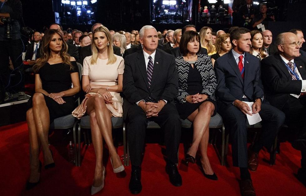 激辩中的希拉里和特朗普