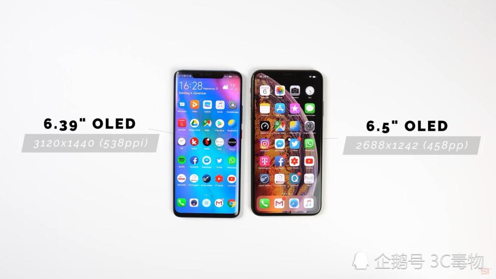 华为mate20和iphonexs深度对比:价格差4千怎么选