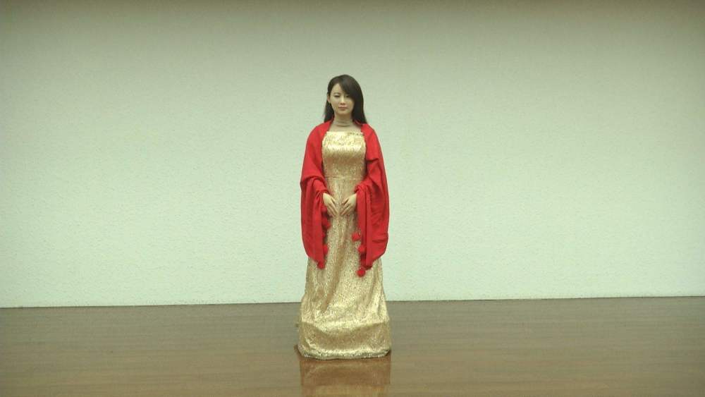 中国研发美女机器人 超过日本人形机器人 造型更逼真迷人 看点快报