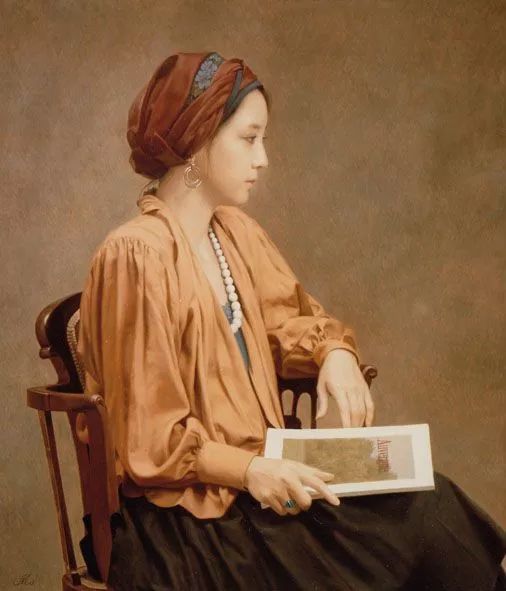 日本油画大师森本草介笔下的极富东方美意境的女性