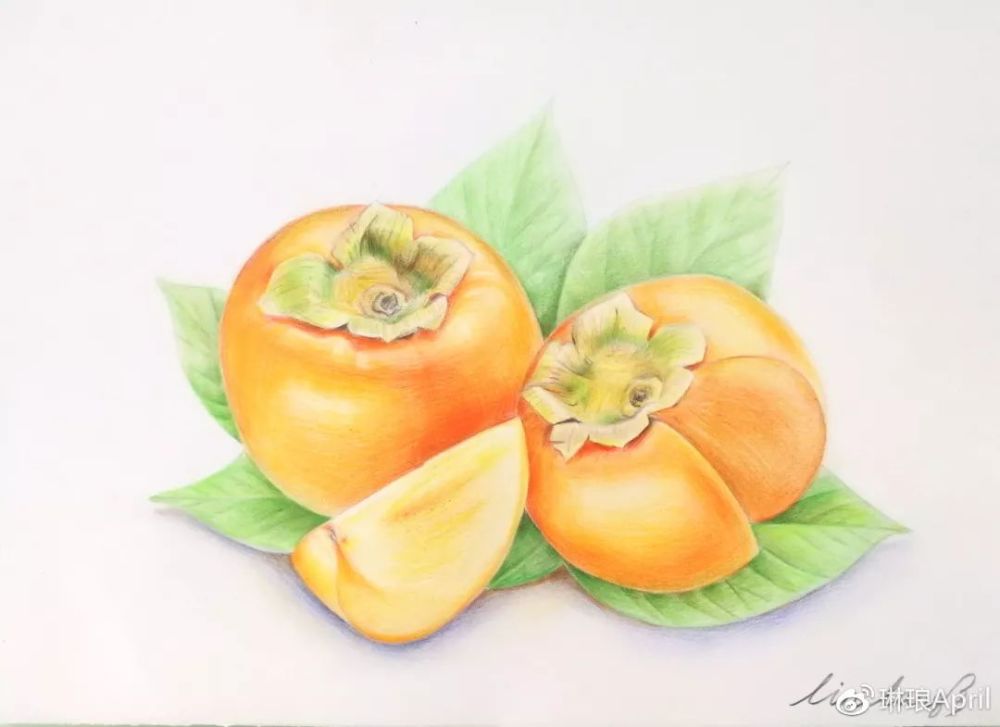 素描画室 每一个喜欢绘画的人 都关注了素描画室 今日主题:柿子的画法