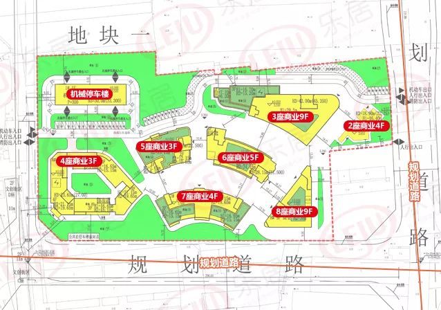 鄱阳城·众创小镇地块一规划示意图(制图:黎毓贤)
