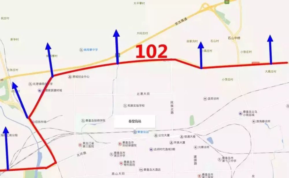 秦皇岛,青龙满族自治县,海港区,河北,幼儿园,102国道