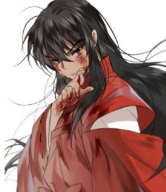 画师sukja笔下的犬夜叉,红衣黑发也一如既往地帅气.