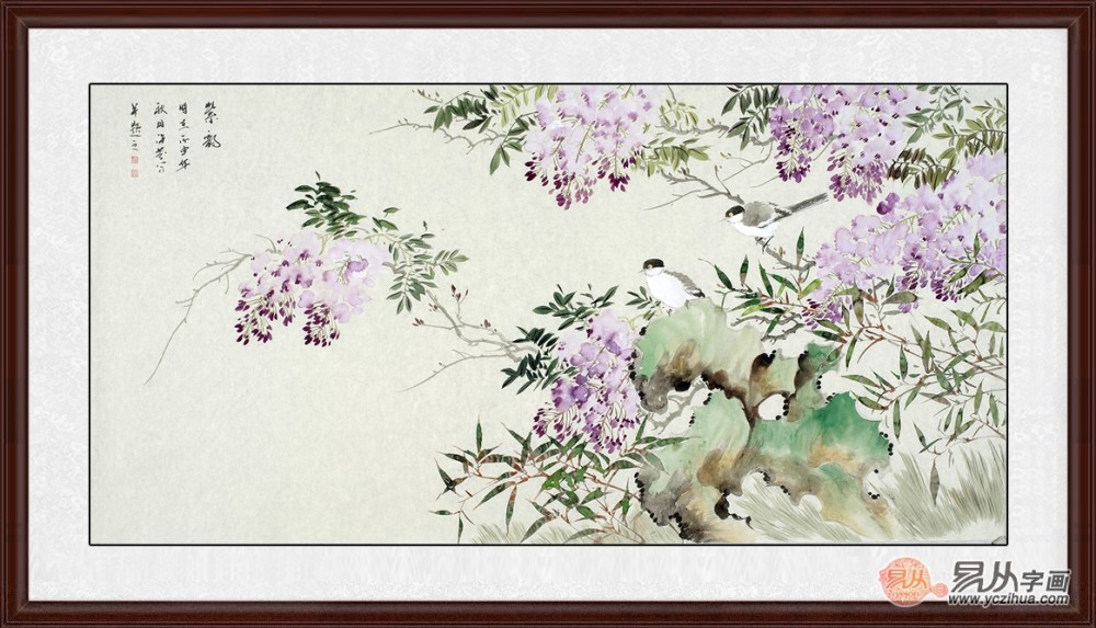 进门玄关挂什么字画好 一幅花鸟画风水好 看点快报