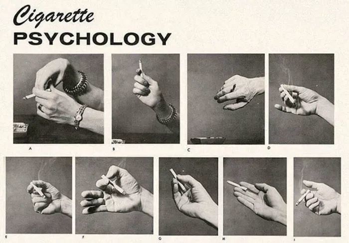 香烟心理学:9种手拿香烟的姿势,显示了你是什么样的人
