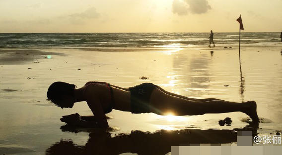 张俪泳池秀性感 好身材配比基尼更撩人