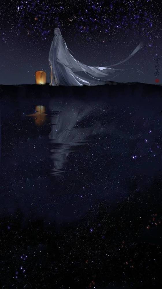 古风·星空·壁纸:与星辰来作伴,与天涯说再见,与月色