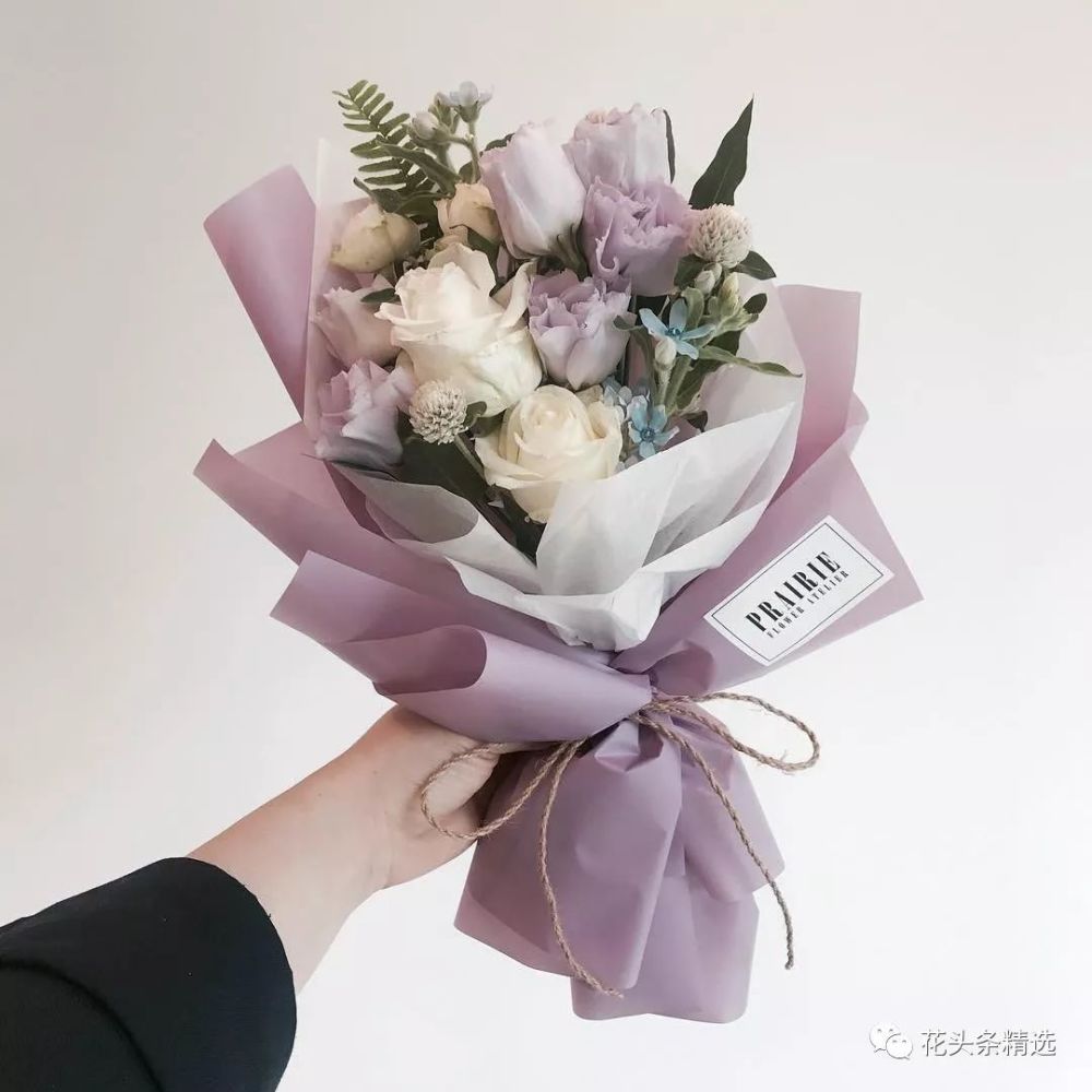马卡龙色系花束 甜翻你的心 看点快报
