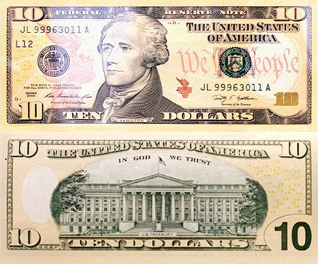 20美元头像上面印着美国第七任总统安德鲁·杰克逊