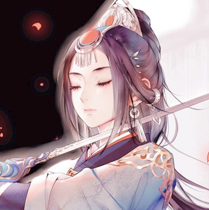 不负情衷·古风·头像:"明明百无禁忌,你却是一百零一