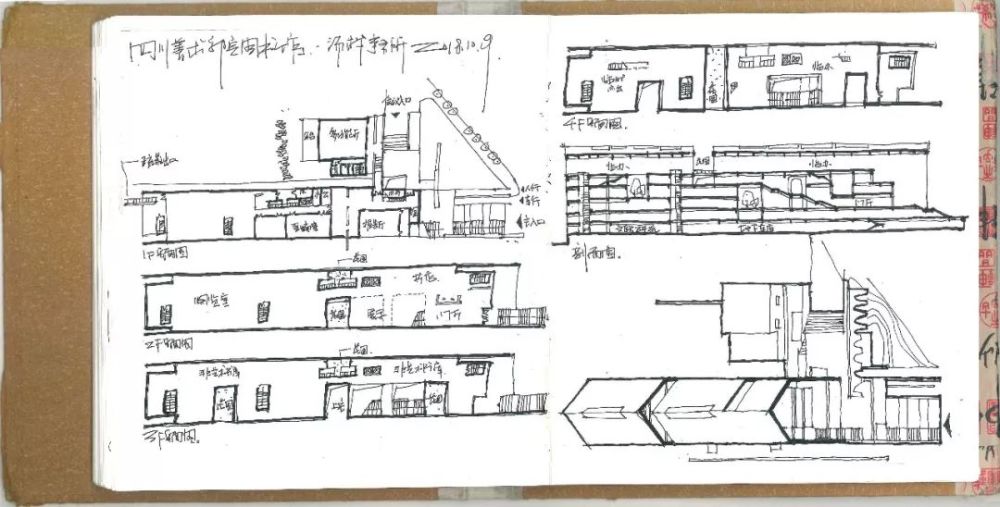 学建筑的他迷上了画画,从写生到涂鸦,再到案例抄绘,画