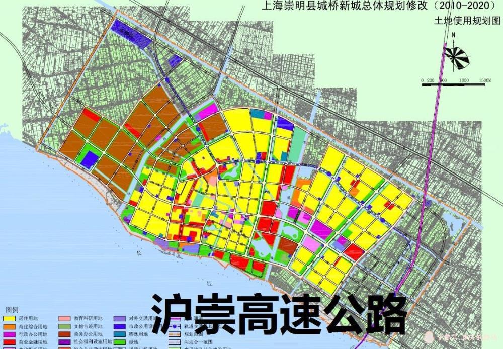 上海市崇明区城桥镇的瓶颈:沪崇高速公路和沪崇线市域