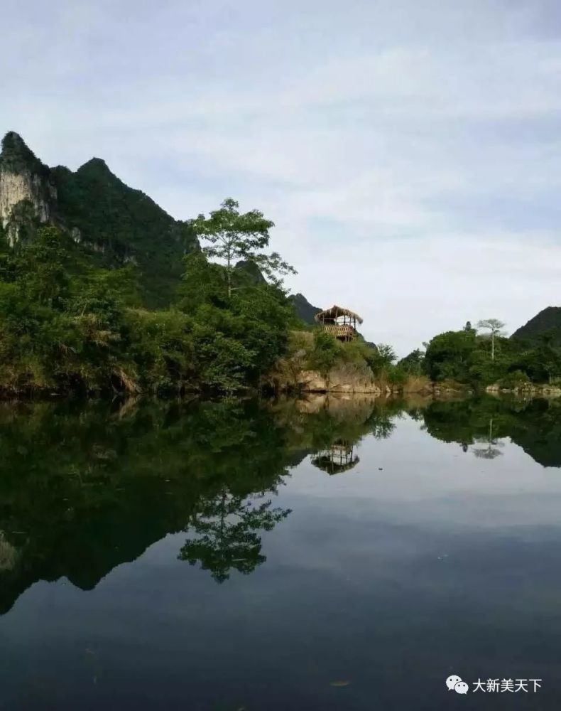 岸上风景君须记—大新县雷平镇那岸村