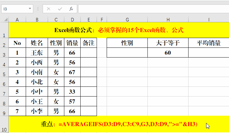 4,多条件统计平均值.