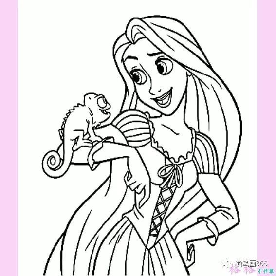 简笔画迪士尼公主 简笔画大全