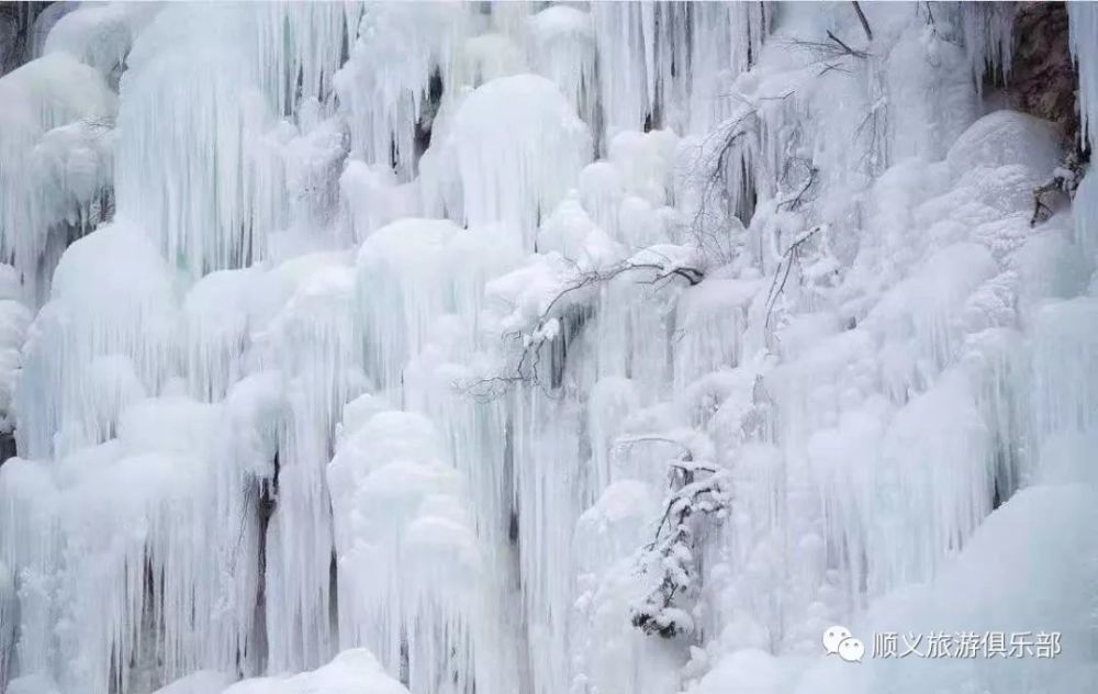 玉渡山雪世界冰瀑展让我们感受了冰雪的美丽.