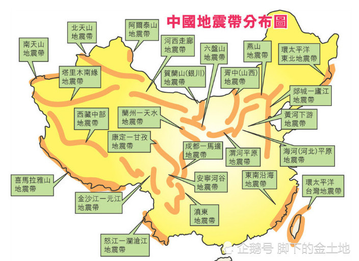 李四光预言的我国四个地震带到目前为止只有一个未发生强震