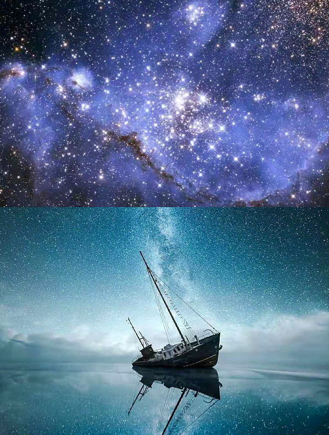 星空·唯美·治愈背景图:"坚持一下,这世间的温柔在等