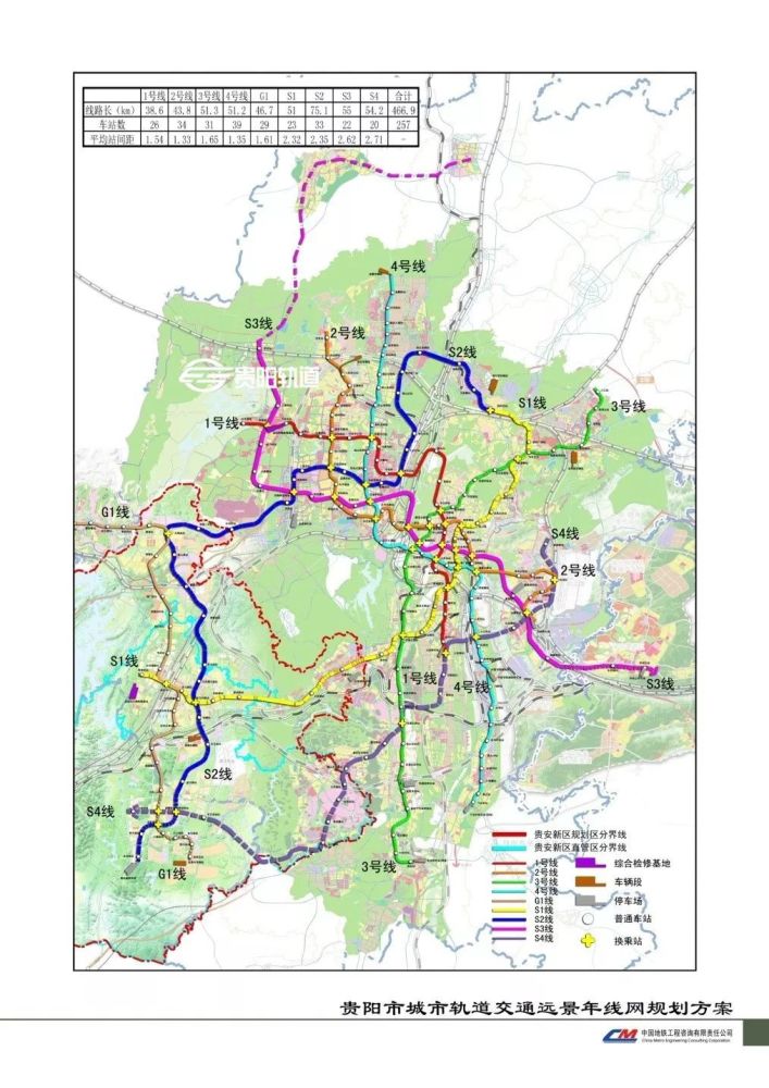 贵阳轨道交通规划共9条线路,1号线已经通车,其他线路怎么样了呢?