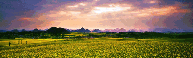 多依河村民旅游的发展,沉浸在幸福中罗平的夜晚是宁静美丽的罗平整体