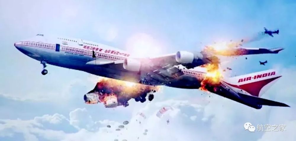 图3,印度航空182号航班遭遇"炸弹行李",在爱尔兰领空爆炸示意图