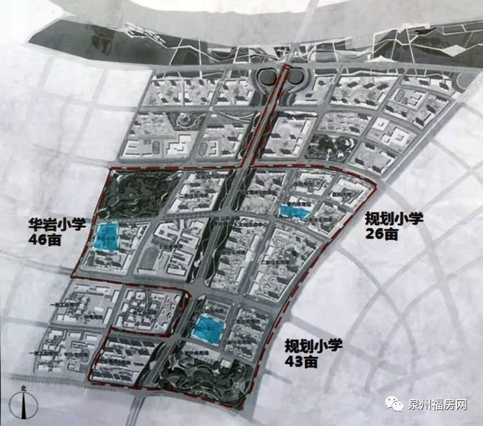 鲤城"站前大道"西侧改造:含多所学校 体育馆 住宅